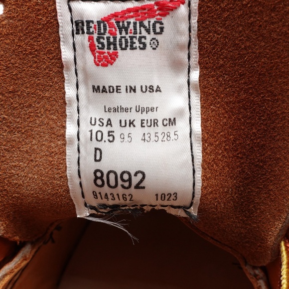 NEW Red Wing Shop Moc Oxford Leather Shoes Men's 8092 Oro Made in USA - Picture 15 of 16